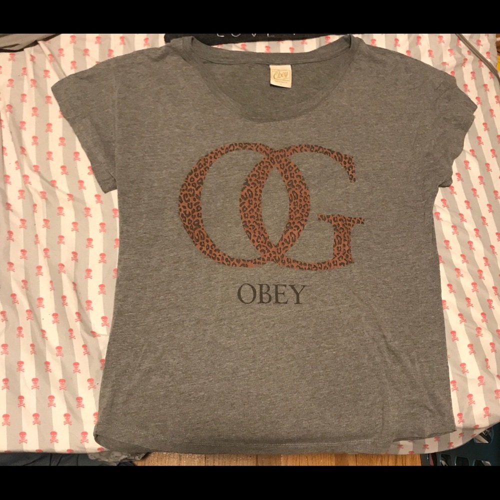 Obey leopard shirt